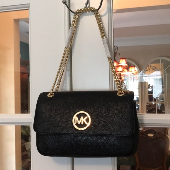 5🌟 RATING-Michael Kors Black “Fulton” Leather Bag - Picture 2 of 8